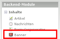 Backend-Module Banner