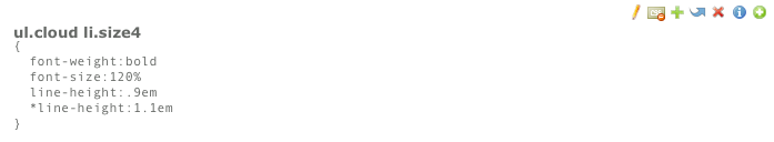 Aktivierte Style-Ansicht mit Deaktivierungsschaltfläche