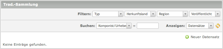 MetaModels Screen Backend Module Liste.png