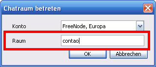 Opera Chatraum betreten