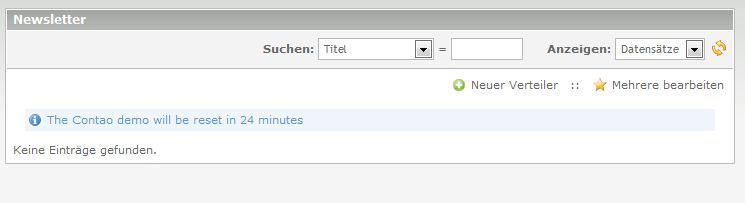 Newsletter Übersicht