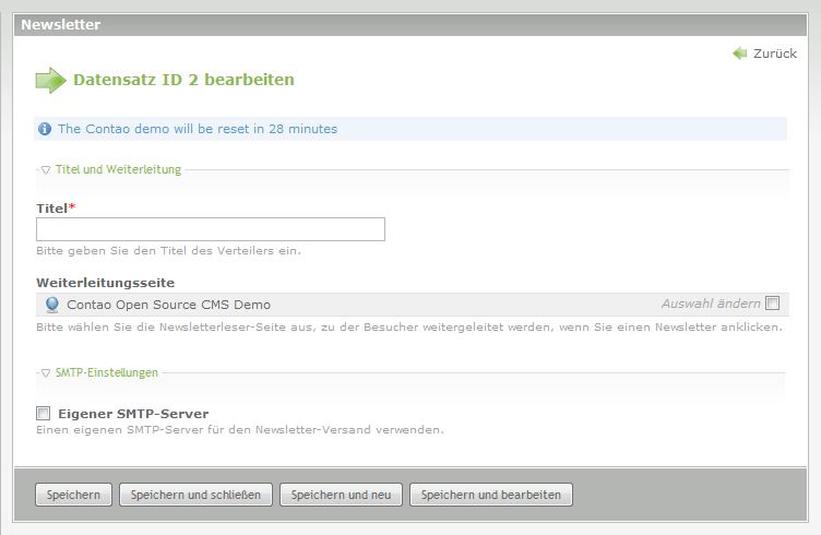 Newsletter erstellen