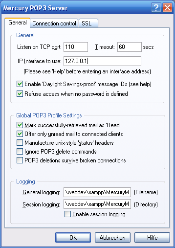Mercury PPOP3 Server