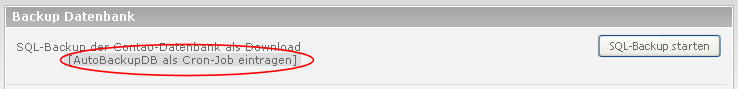 Cron eintragen